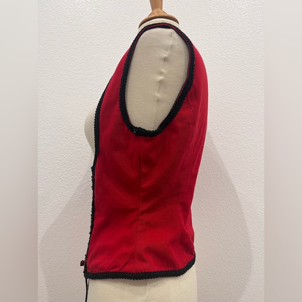 The Pyramid Collection Red Lace Up‎ Renaissance/Goth Underbust Corset. - Picture 4 of 11